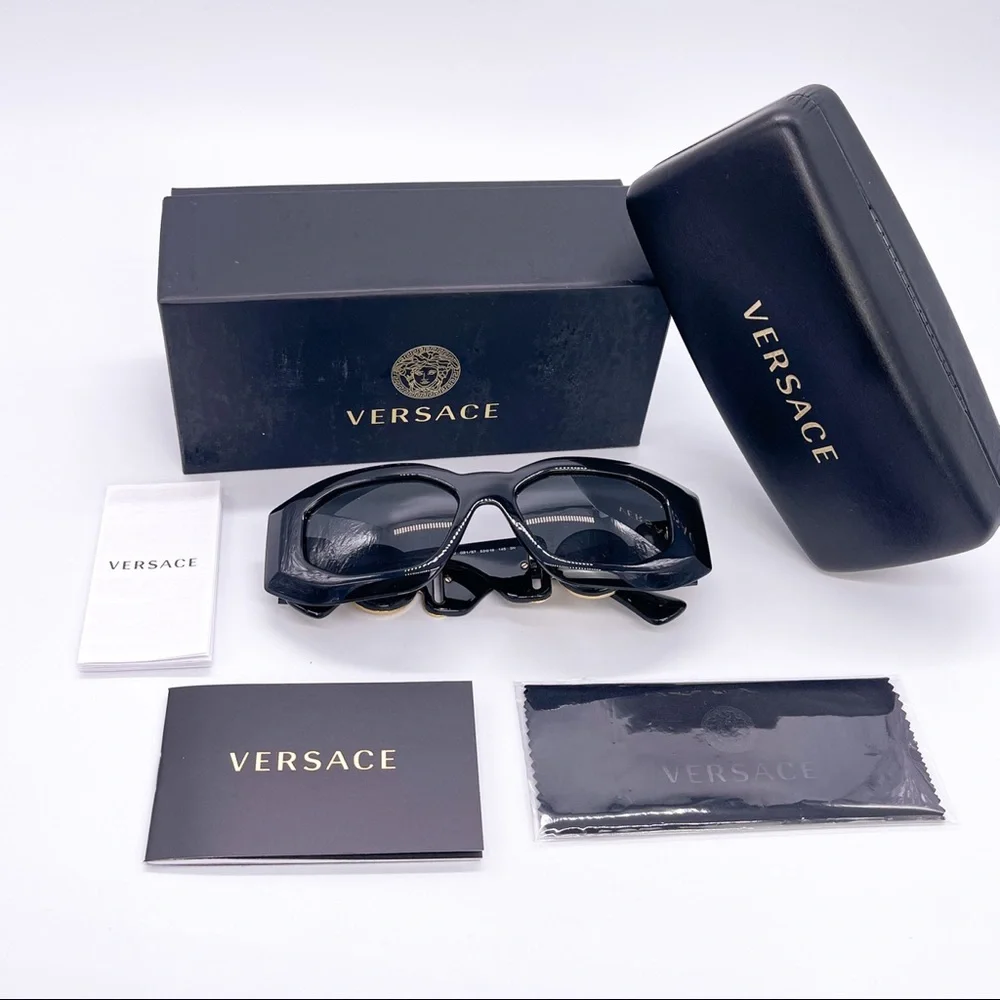 NEW VERSACE VE4425BU GB1/87 SUNGLASSES VERSACE MOD 4425U GB1/87 VE4425U